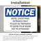 Signmission Hotel Guest Pool Entrance Only Please Be, 5 in W x Rectangle, Vinyl Decal OS-2PACK-NS-D-35-L-13537 - alternate 2